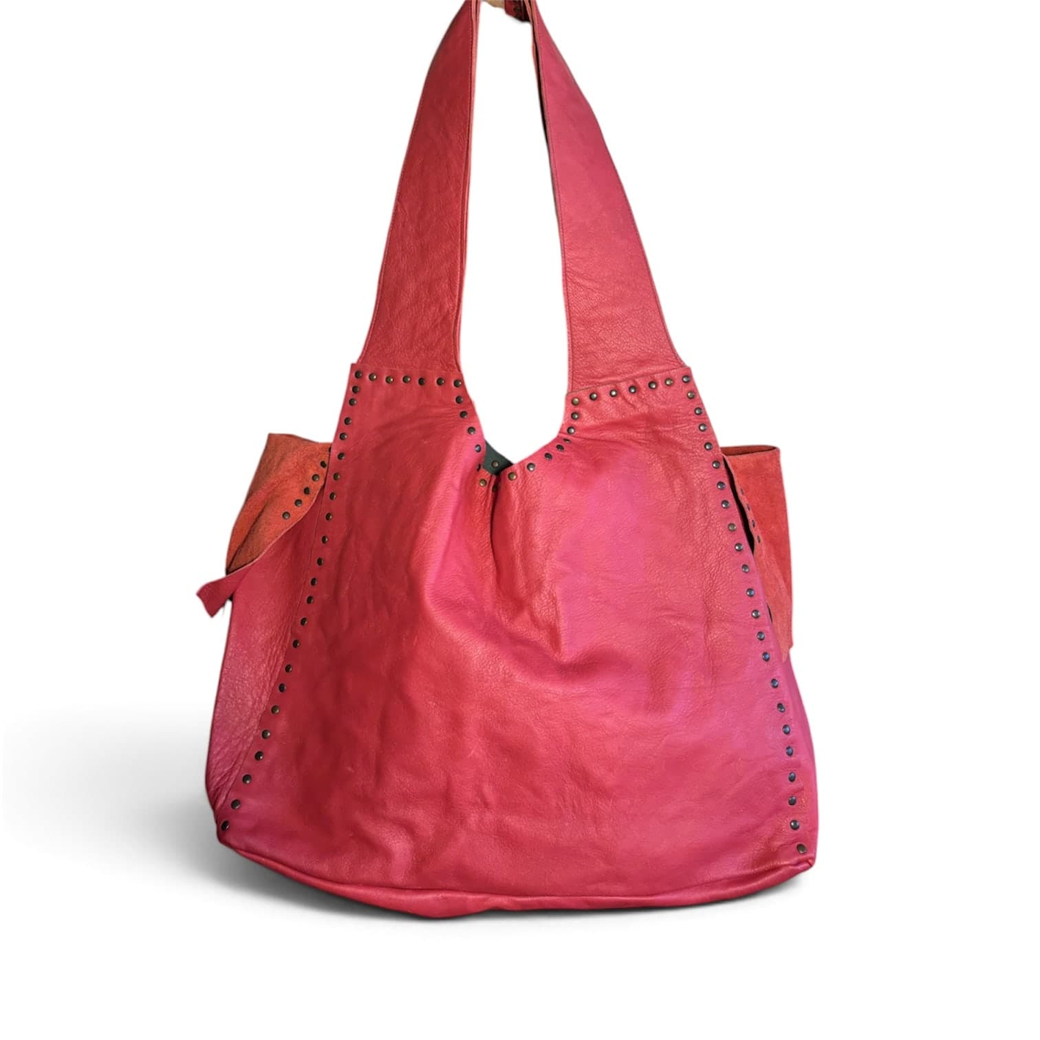 Large Packing Bag With Tie Flaps in Red