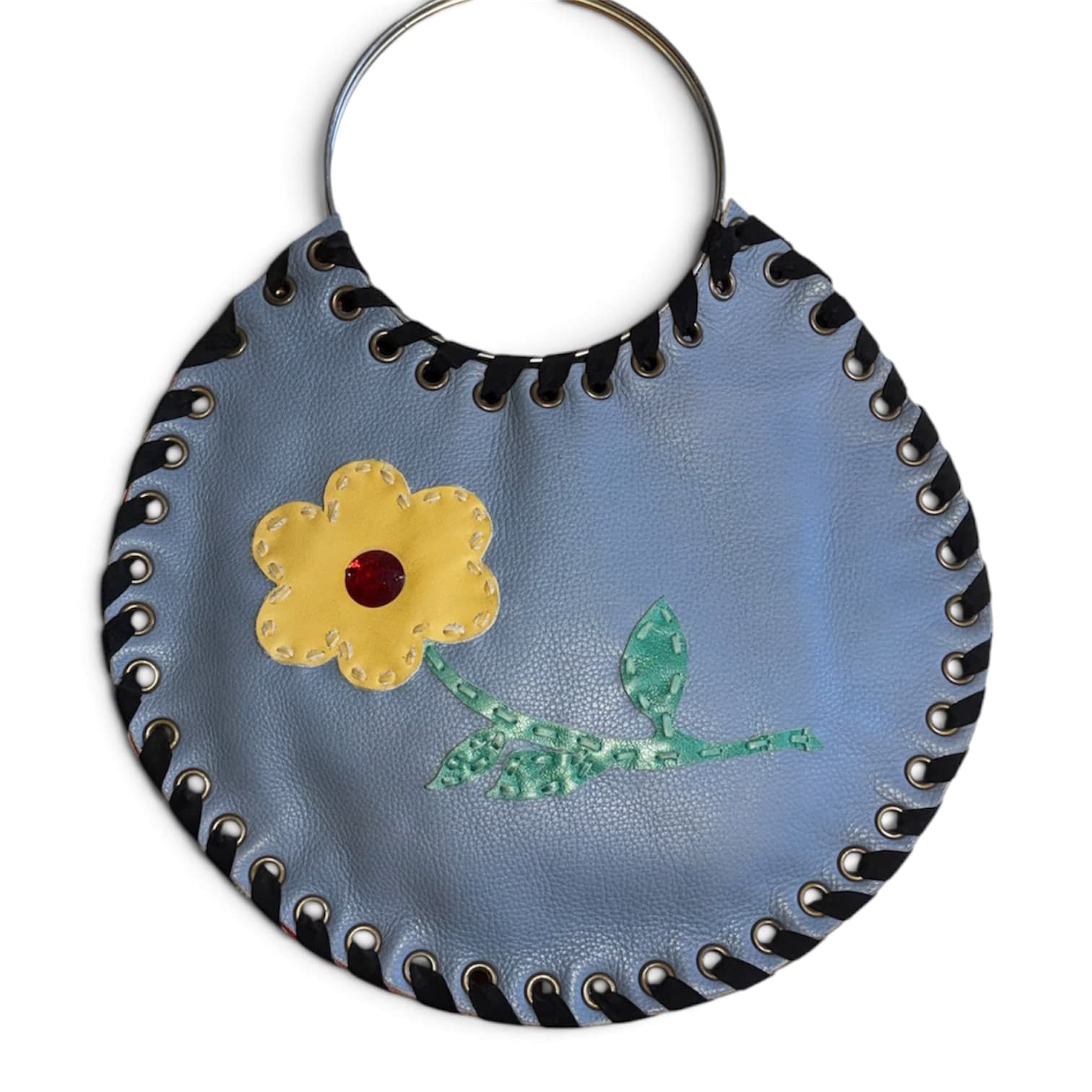 Sunflower Circle Bag in Powder Blue