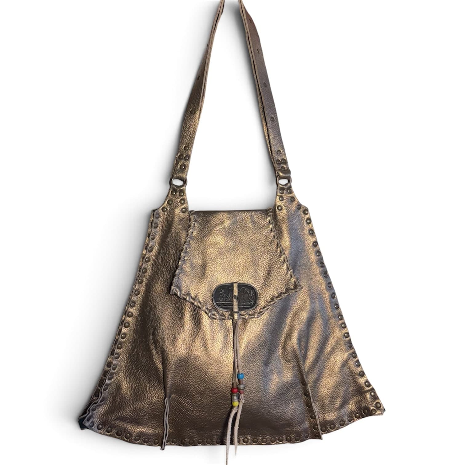 Lg. Genghis Khan Bag in Antique Bronze